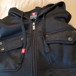 Men’s zip-up, hooded sweatshirt, Southpole